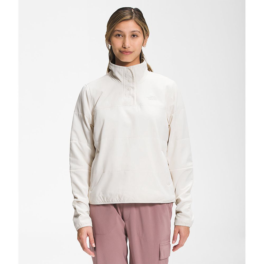 The North Face Sweatshirts Womens Australia - The North Face Mountain Pullover White Mountain (PLB-1